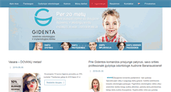 Desktop Screenshot of gidenta.lt